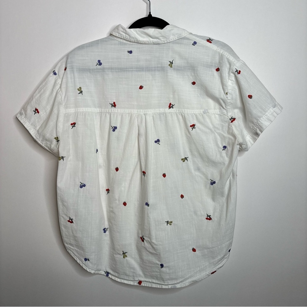 Madewell Beachside Shirttail Top in Fresca Fruit size XS - Picture 8 of 9